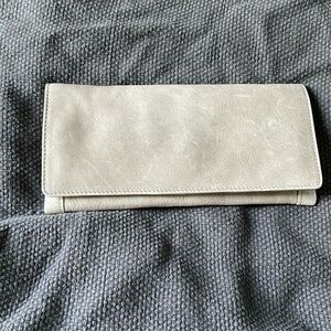 Light gray leather wallet